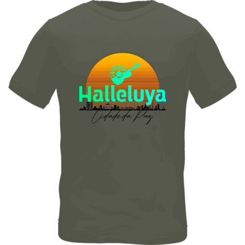 Camisa Halleluya | Cidade da paz - Cinza Pedra
