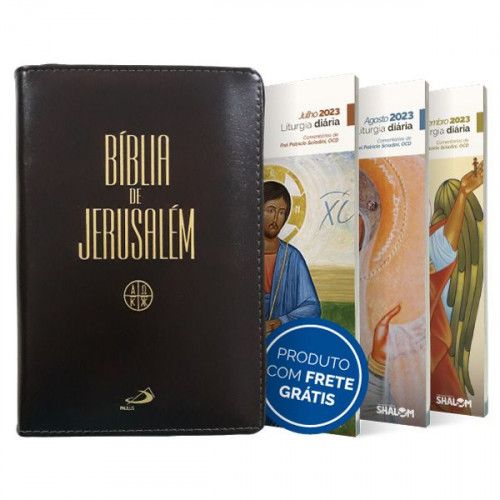 Bíblia de Jerusalém com Zíper + Ass. PDV