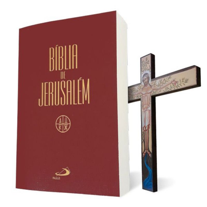 Bíblia Jerusalém Cristal + Cruz do Esposo A5