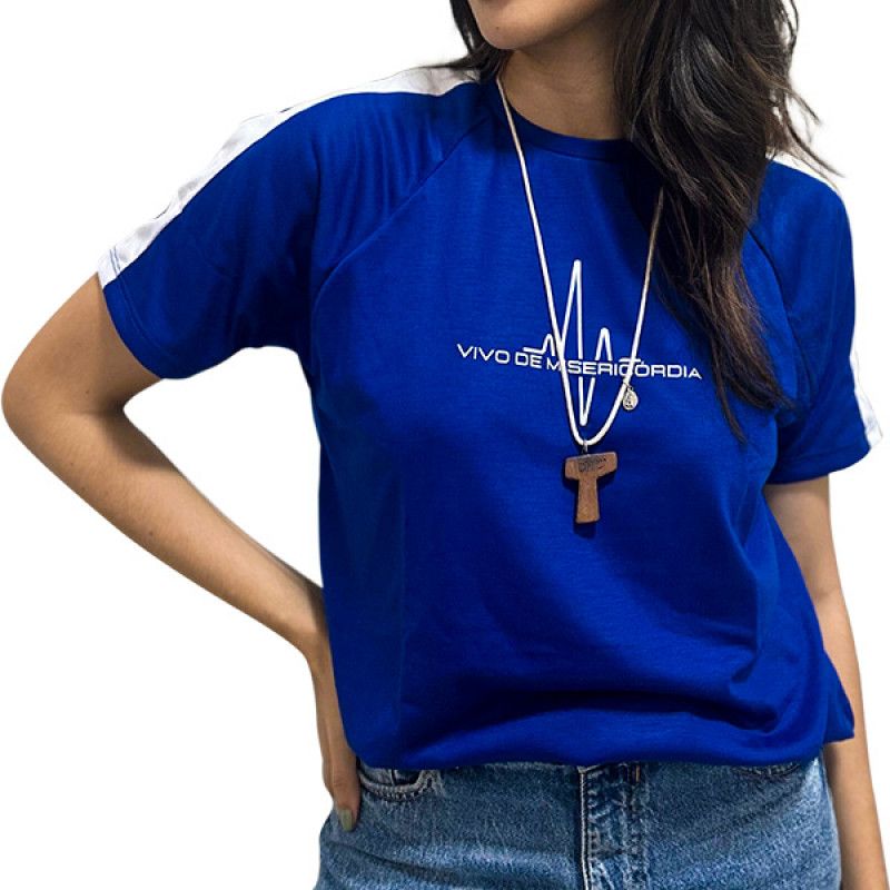 Camisa Suely Façanha - Vivo de Misericódia (Unissex - Azul)