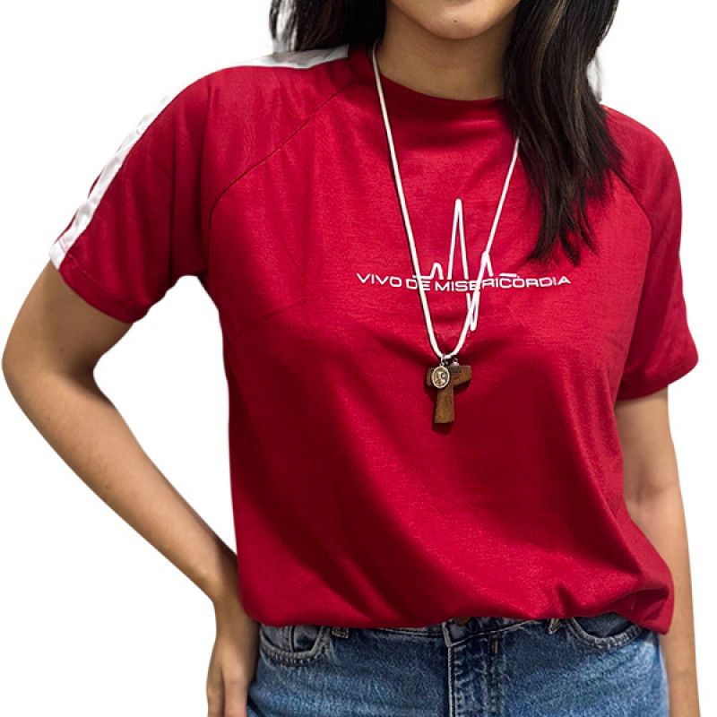 Camisa Suely Façanha - Vivo de Misericódia (Unissex - Vermelha)