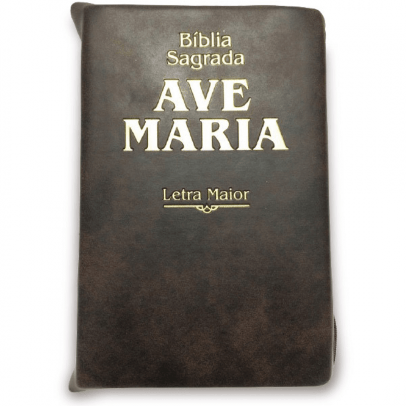 Bíblia Ave Maria Letra Maior Zíper