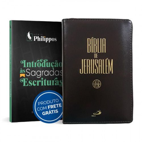Bíblia de Jerusalém com Zíper + Introdução às Sagradas Escrituras