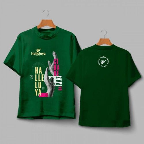 Camisa Halleluya Cidade da Paz - Verde