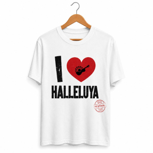 Pré venda | Camisa Halleluya I Love - Branca