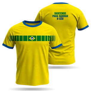 Pré-venda | Camisa Unissex Nascemos para ganhar o Céu - Amarela