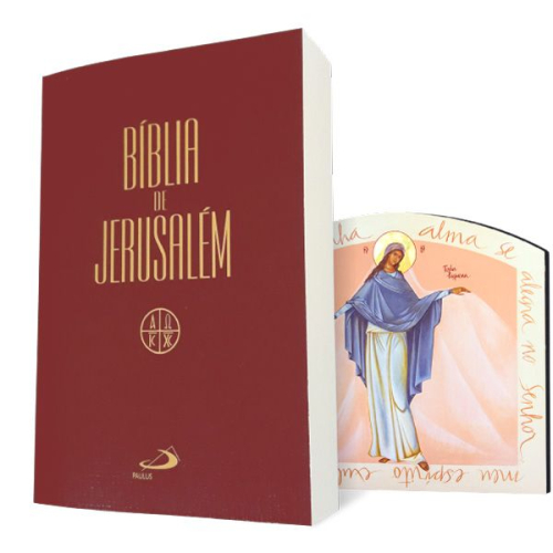 Ícone Toda Pequena A5 + Bíblia Jerusalém Cristal