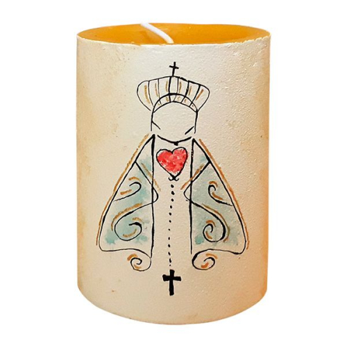 Vela Nossa Senhora Aparecida 10 cm