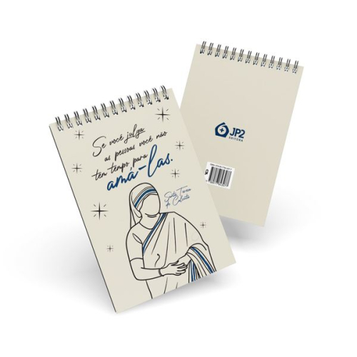 Mini Caderneta A7 - Santa Teresa de Calcutá