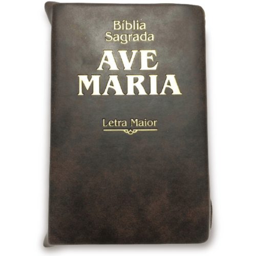 Bíblia Ave Maria Letra Maior Zíper